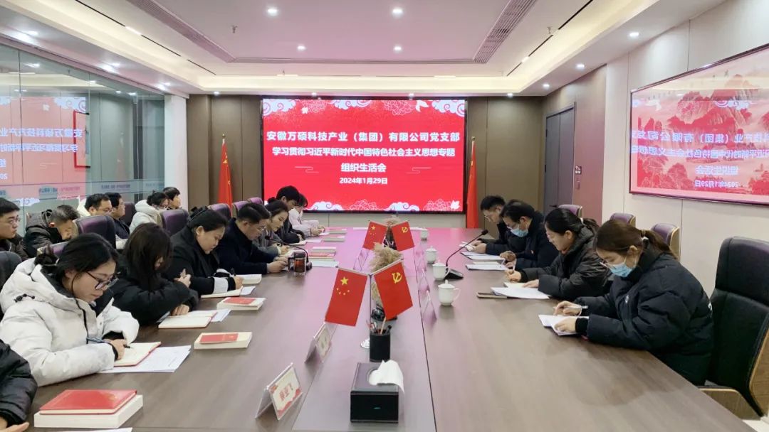 強(qiáng)黨性、找差距、明方向丨安徽萬(wàn)碩科技產(chǎn)業(yè)(集團(tuán))有限公司黨支部學(xué)習(xí)貫徹習(xí)近平新時(shí)代中國(guó)特色社會(huì)主義思想專題組織生活會(huì)召開